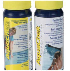 Pack bandelettes AQUACHEK pour sel-chlore libre-PH-TAC